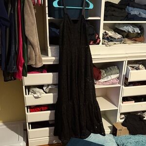 Rebel love clothing sheer lace dress size large fair condition